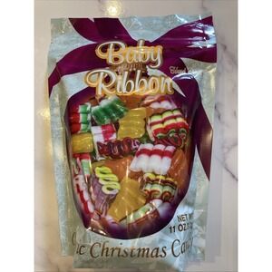 Baby Ribbon Hard Candy Christmas Gingerbread House Decor Candy Dish